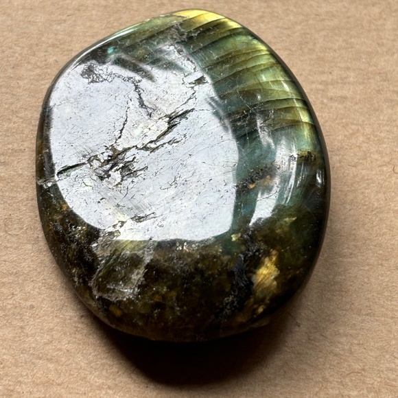 Crystal collection set of 3. Labradorite, orange quartz, selenite - Picture 2 of 7